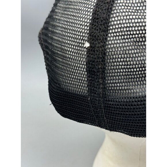 O'Neill Black Snap Back Mesh Trucker Cap with Fish & Palm Print Used READ - Picture 5 of 10